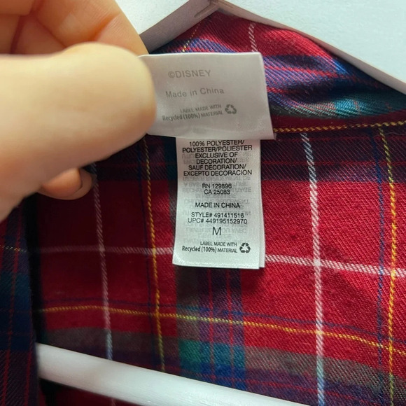 Disney Mikey Mouse Plaid Pajama Set - Picture 4 of 9